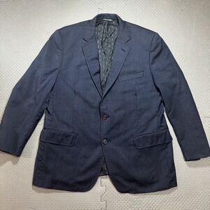 Billy Reid Heirloom Navy Blue  Wool Sport Coat Jacket Blazer Mens 46R USA Made